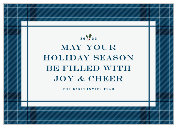 Our Plaid Wrap Corporate Holiday Cards are the perfect way to show your appreciation for clients and employees alike!