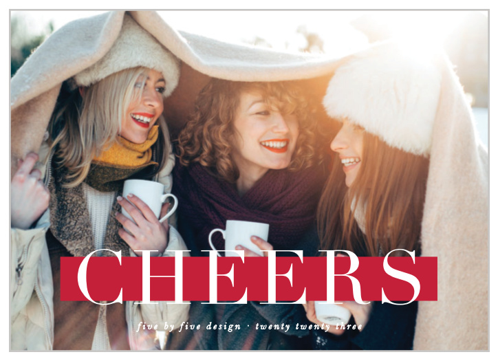 The modern look of our Red Stripe Corporate Holiday Cards is wonderful for showing your gratitude for your employees and clients this season.