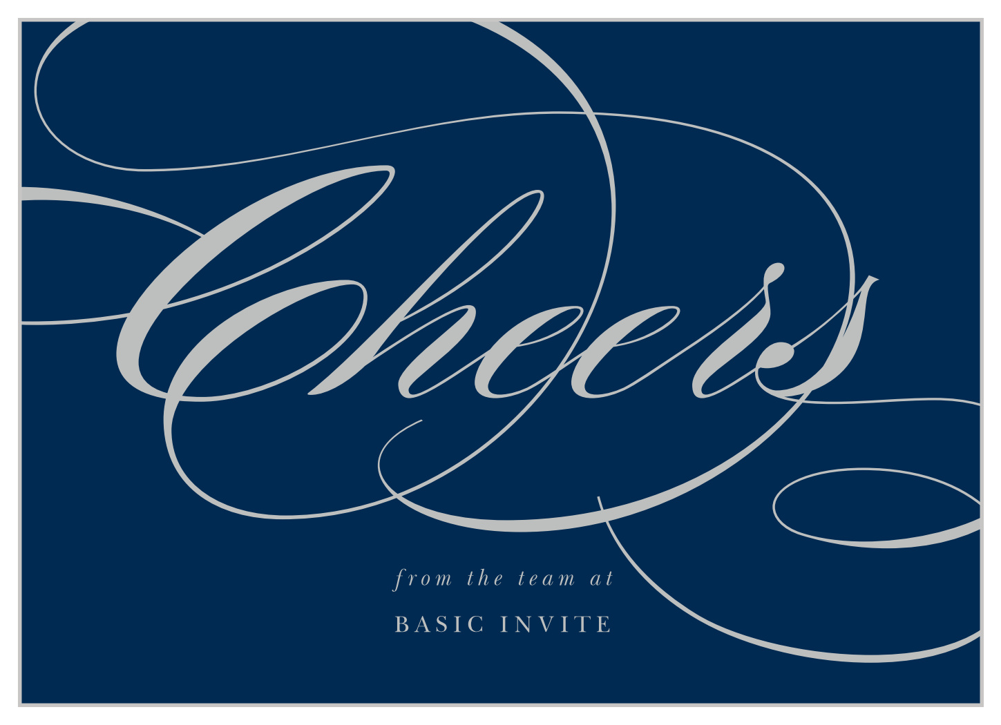 Calligraphy Cheers Corporate Holiday Cards