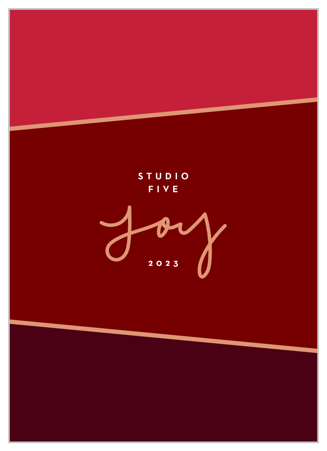 Colorblock Joy Corporate Holiday Cards