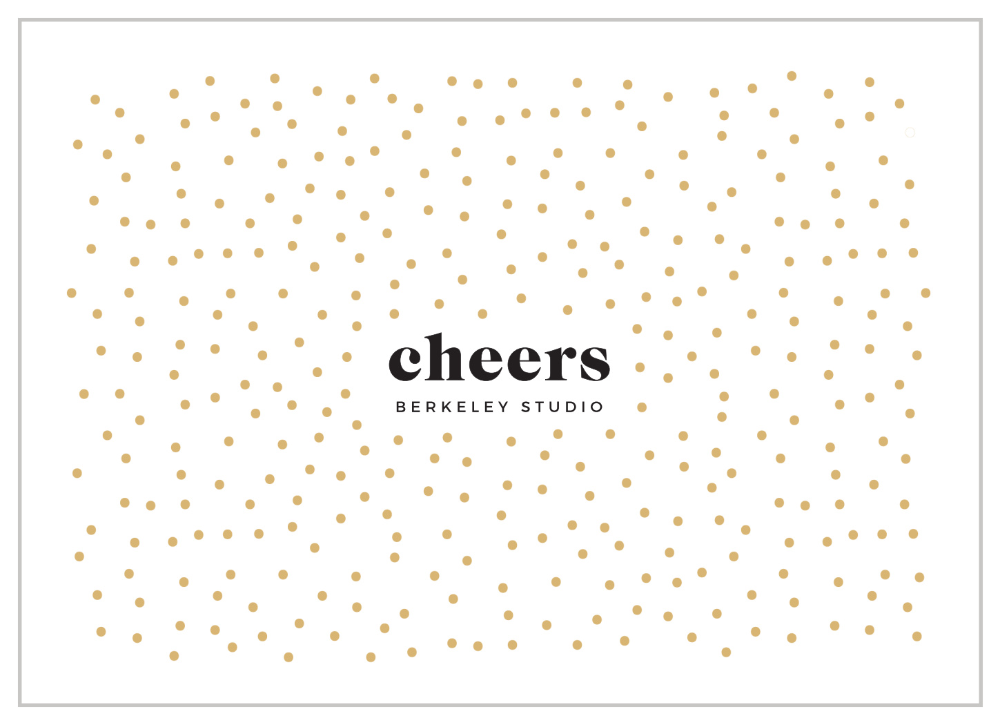 Dotted Cheers Corporate Holiday Cards