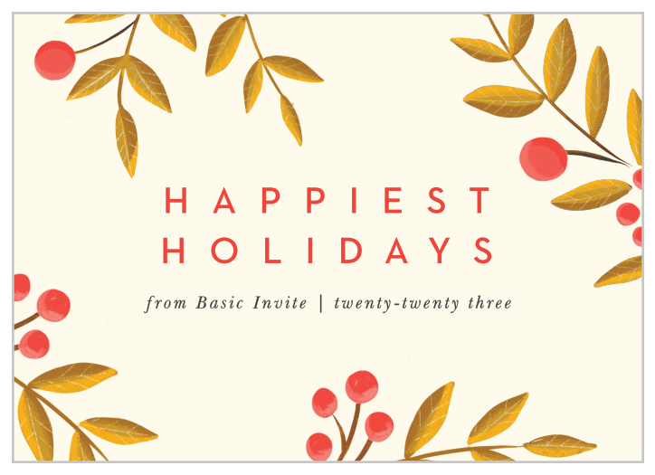 Our Golden Leaves Corporate Holiday Cards are the perfect way to show your appreciation for clients and employees alike!