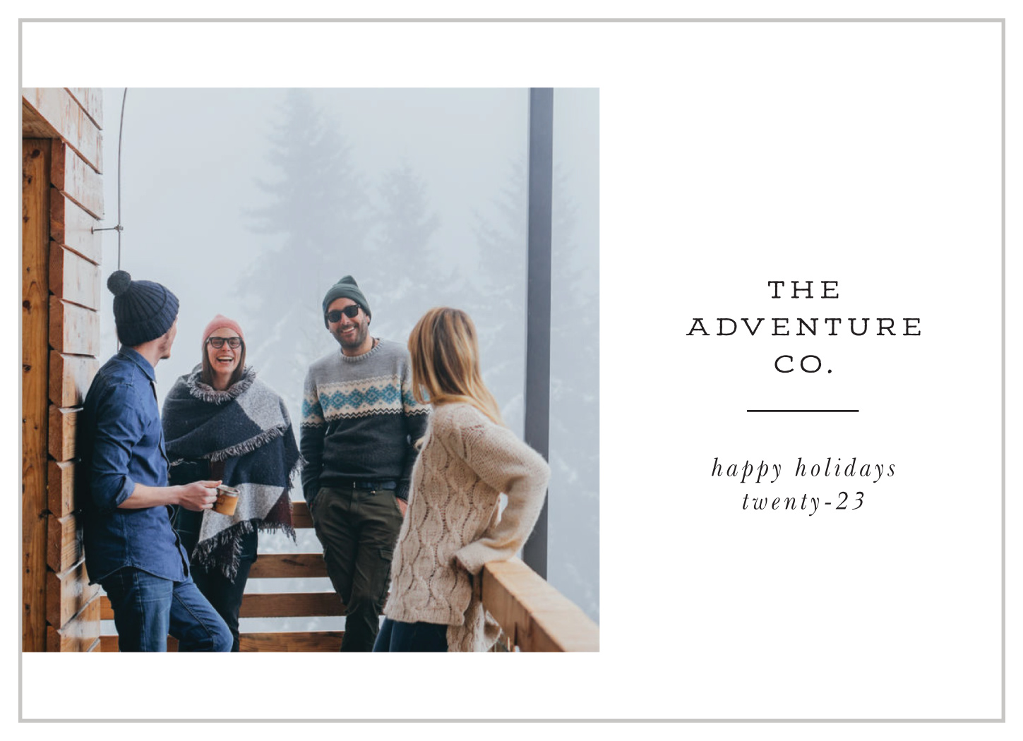 Merry Minimalist Corporate Holiday Cards