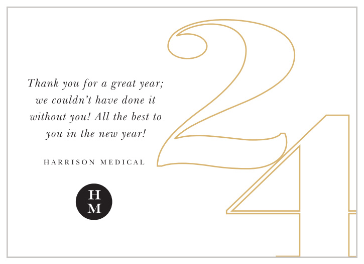 Wish your clientele and employees all the best in the new year with our New Years Outlines Corporate New Years Cards.