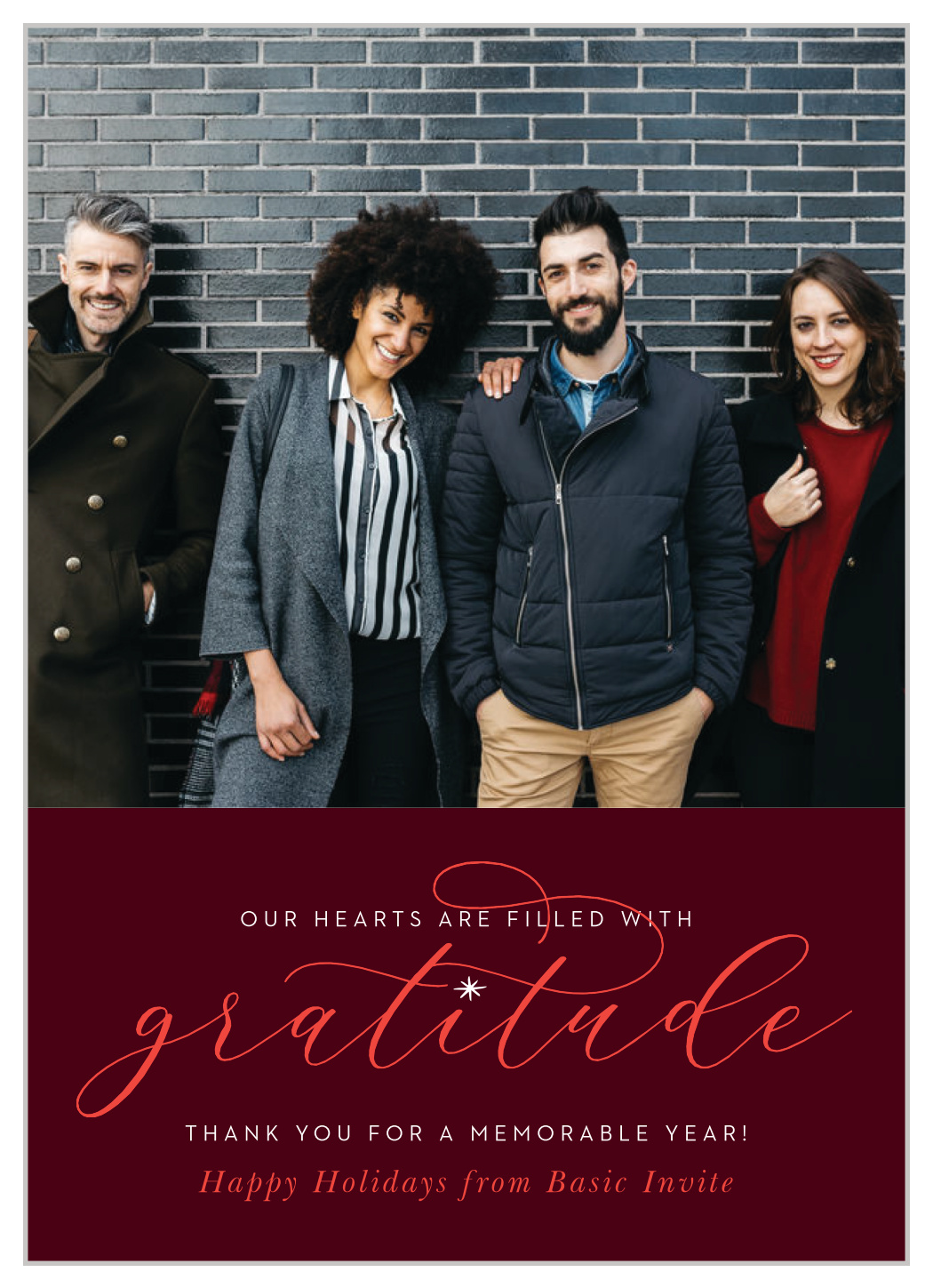 Great Gratitude Corporate Holiday Cards