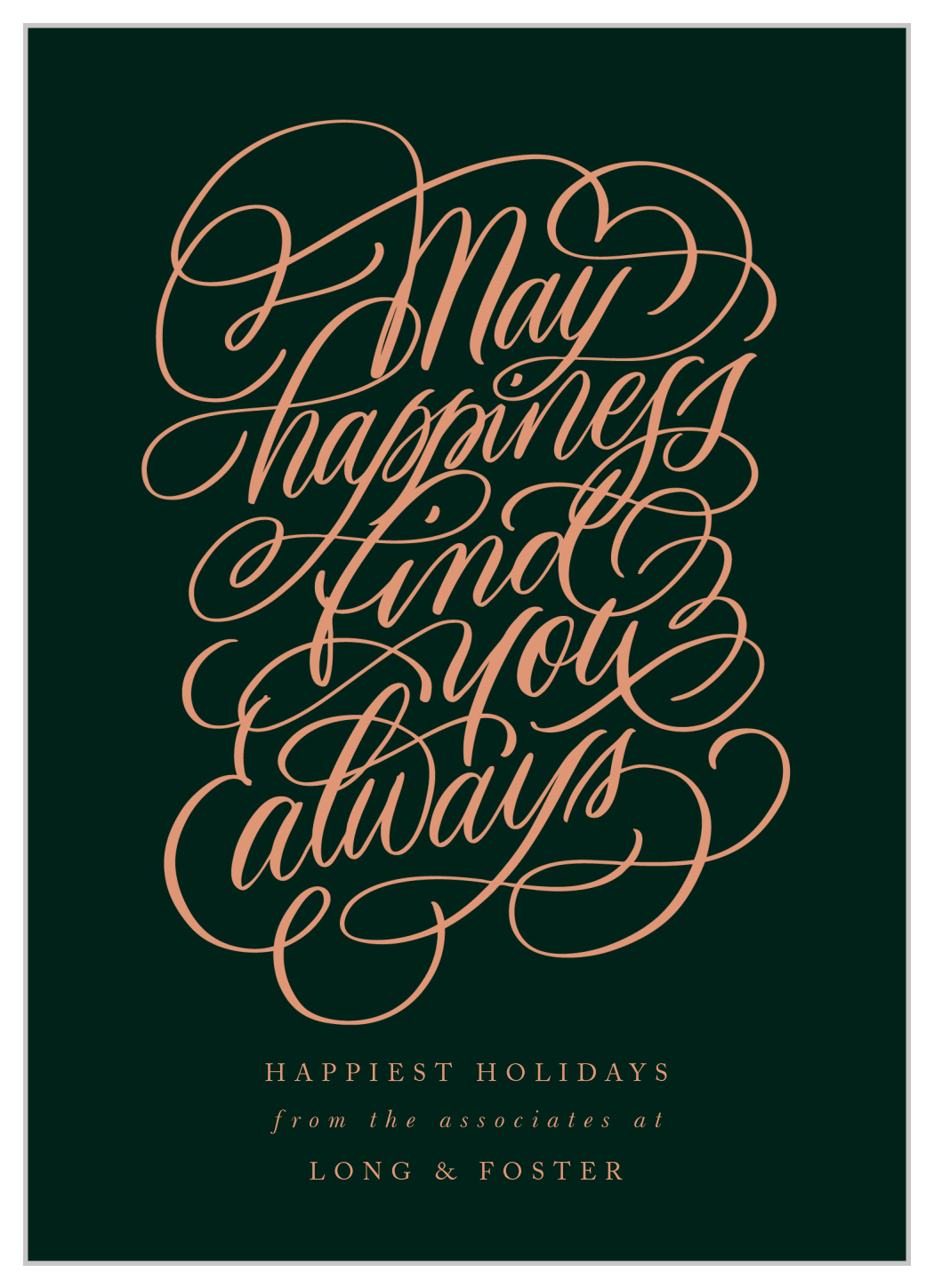 Happiness Always Corporate Holiday Cards