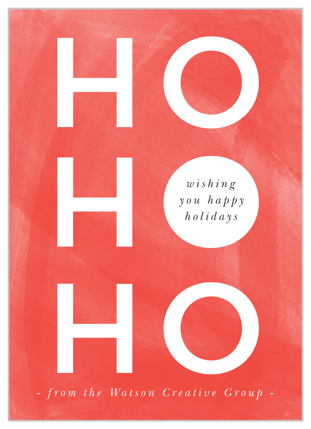 Ho Ho Holidays Corporate Christmas Cards