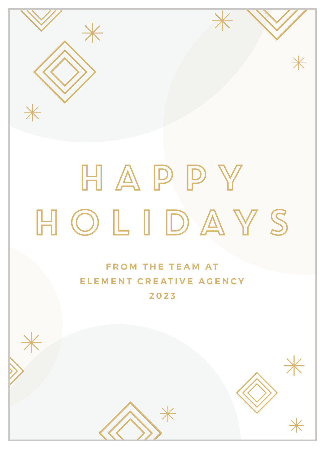 Modern Christmas Corporate Holiday Cards