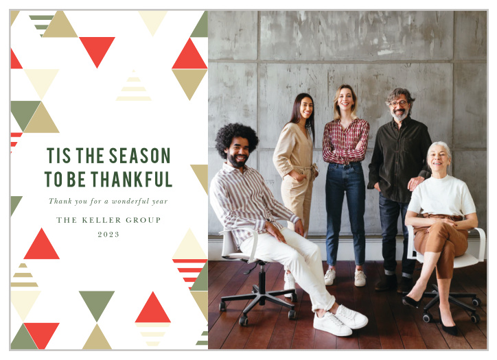 Our Mod Trees Corporate Holiday Cards are the perfect way to share your appreciation with clients and employees alike!