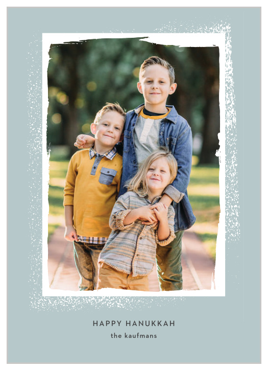 Send your holiday wishes to all your family and friends with the Paint Roller Frame Hanukkah Cards.