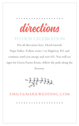 A perfect match for The Surrounded by Flowers Wedding invitation.