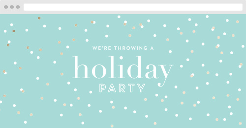 Modern Confetti Holiday Website