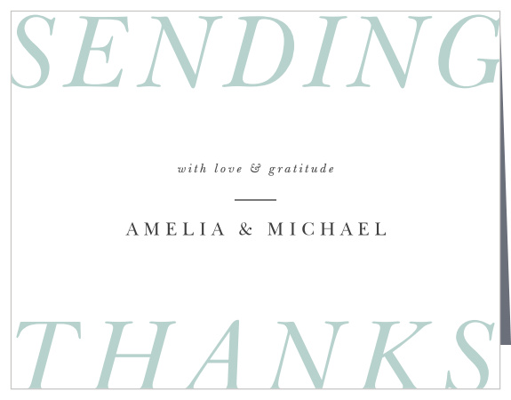 Let your family and friends know how much you appreciated their support during your bridal shower with our Abstract Text Bridal Shower Thank You Cards.