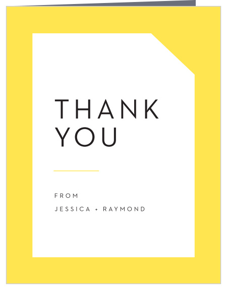 Our Mod Corner Bridal Shower Thank You Cards are the perfect way to show your appreciation for the support of your friends and family!