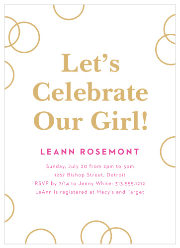 Our Girl Bridal Shower Invitations are the perfect way to share your appreciation for the support of your friends and family!