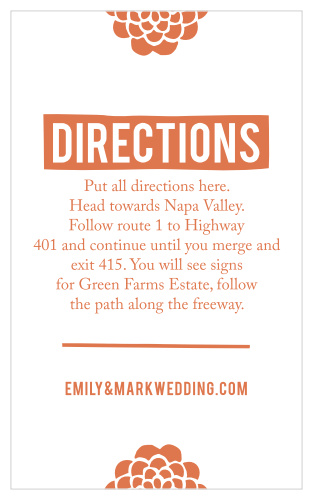 A perfect match for The Flowering Couple Wedding invitation.