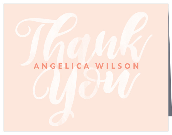 Let your family and friends know how much you appreciated their support with our Here Comes The Bridal Bridal Shower Thank You Cards.