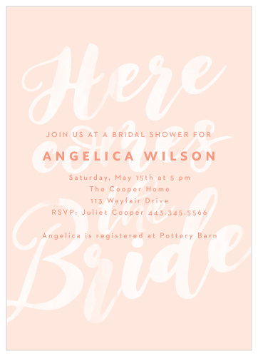 Bridal Shower Invitations | As Low As 58¢ Per Card