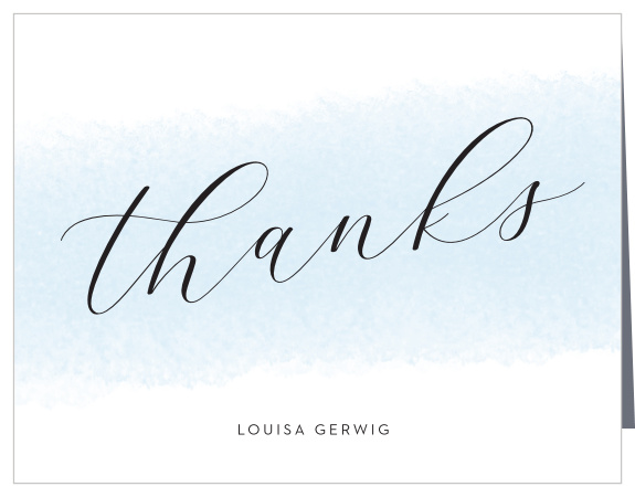 Show your gratitude with our Dye Swash Bridal Shower Thank You Cards.