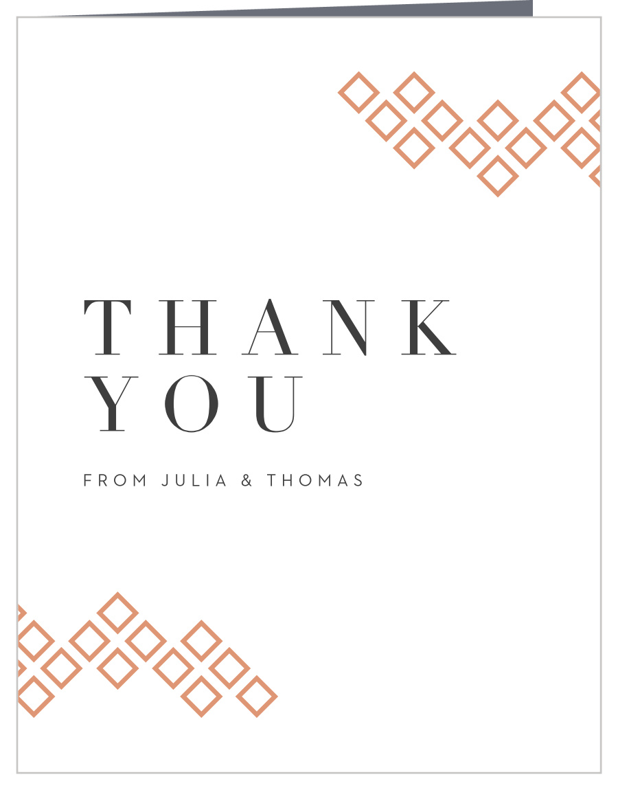 Dazzling Diamonds Bridal Shower Thank You Cards
