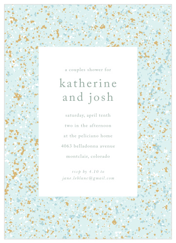 Our Speckled Egg Bridal Shower Invitations are the perfect way to surround yourself with your friends and family for your pre-wedding celebrations!