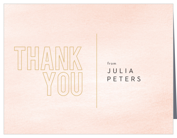 Show your thanks to everyone who could support you with our Mod Type Stack Bridal Shower Thank You Cards