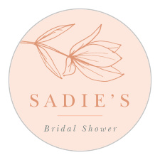 Our Magnolia Branches Bridal Shower Stickers are the perfect finishing touch to your pre-wedding festivities!