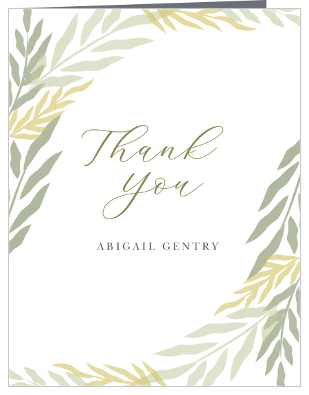 Our Wispy Willow Bridal Shower Thank You Cards are the perfect way to surround yourself with your friends and family for your pre-wedding fun!