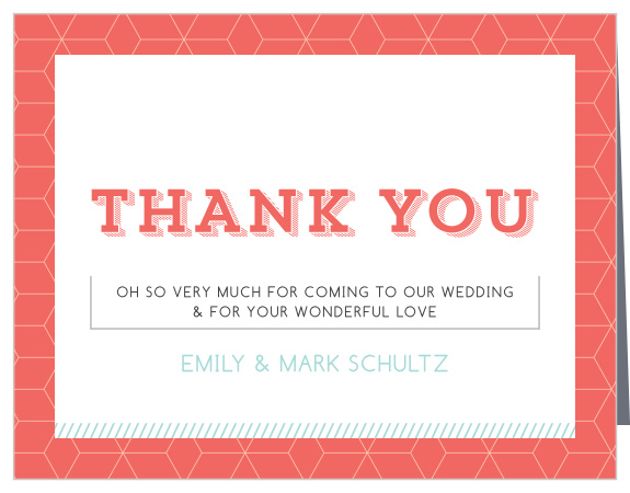 Show your gratitude with our Modern Slash Thank You card which has a very modern and trendy design that is fully customizable.