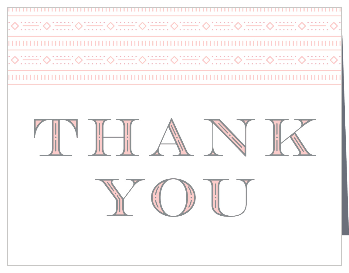 Bedazzled Frame Bridal Shower Thank You Cards