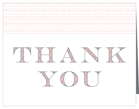 Let your loved ones know how much you appreciate them with the classic look of out Bedazzled Frame Bridal Shower Thank You Cards.