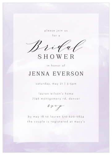 Our Watercolor Wish Bridal Shower Invitations are the perfect way to gather your friends and family close for your pre-wedding celebrations!