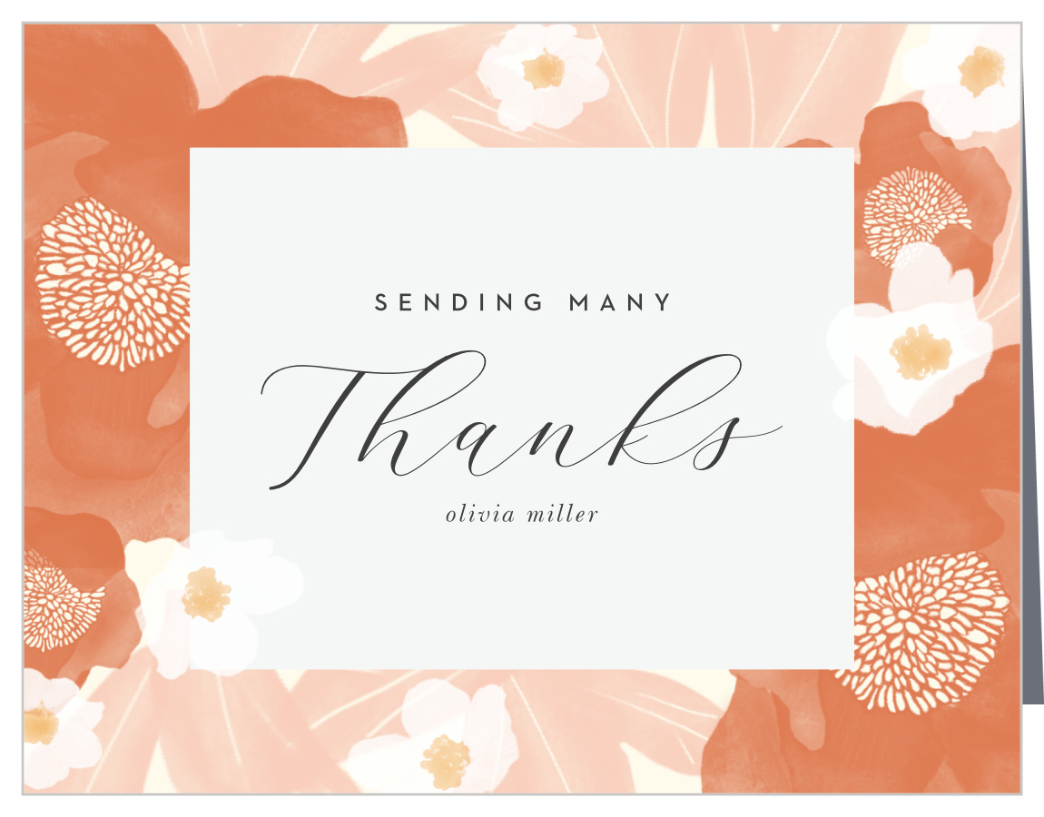 Blooming Punch Bridal Shower Thank You Cards
