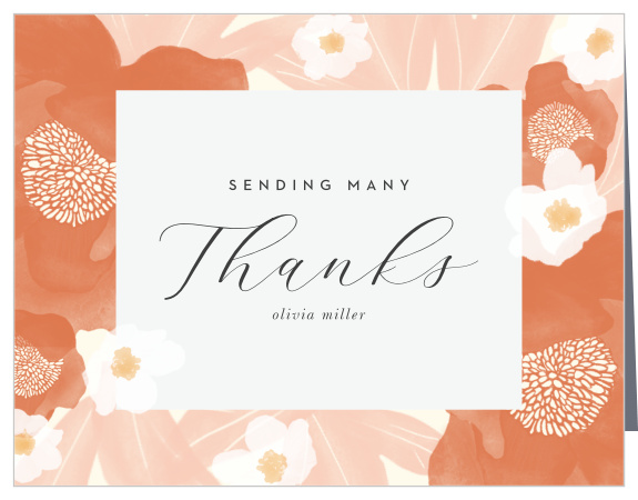 Our Blooming Punch Bridal Shower Thank You Cards are the perfect way to show your appreciation for the support of your friends and family!
