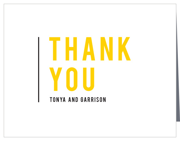 Let your family and friends know how much you appreciated their support with the simple look of our Round and Round Bridal Shower Thank You Cards.