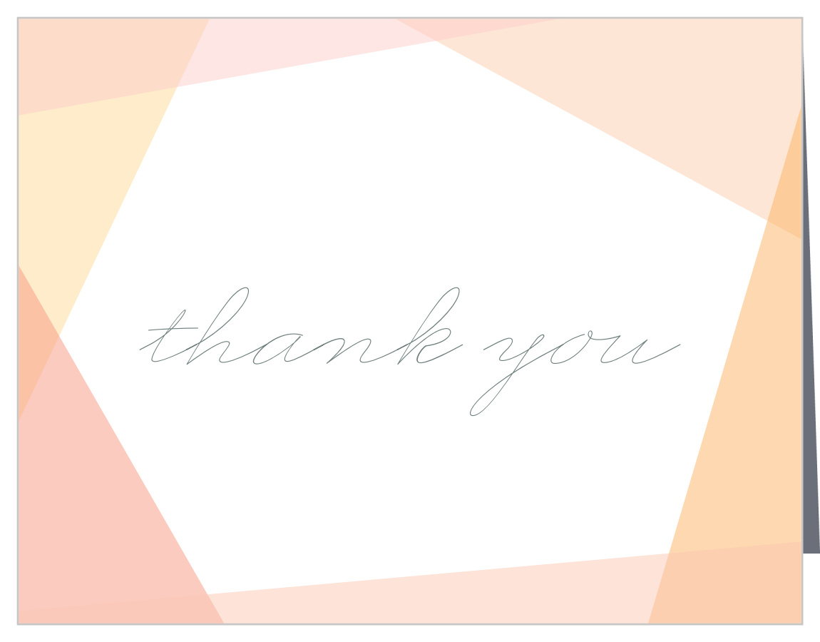Pristine Overlays Bridal Shower Thank You Cards