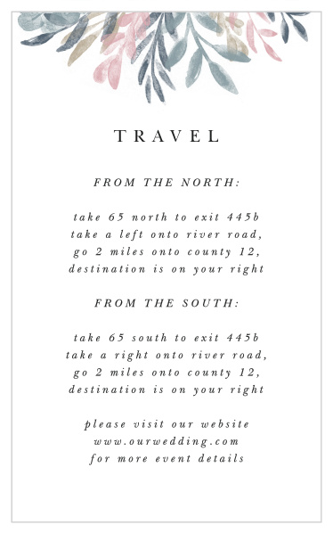 Sweetly Framed Direction Cards