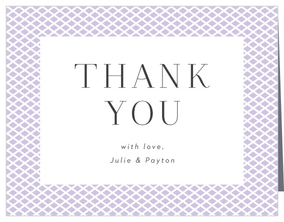 Our Garden Lattice Bridal Shower Thank You Cards are the perfect way to show your appreciation for the support of your friends and family!