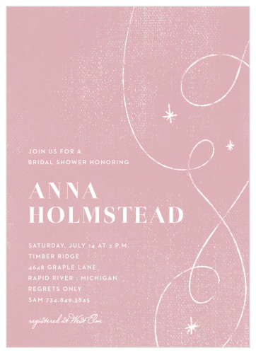 Celebrate your shower in style with our Bewitching Stars Bridal Shower Invitations.