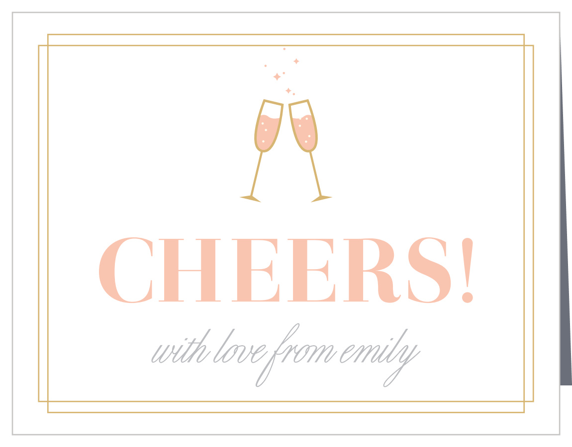 Bright & Bubbly Bridal Shower Thank You Cards