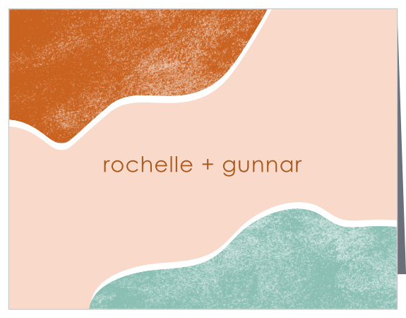 Send your gratitude to all those who participated in your pre-wedding festivities with our abstract Santa Fe Bridal Shower Thank You Cards!