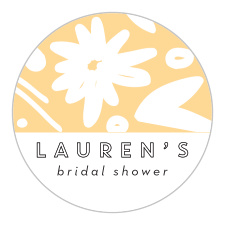 Add something special to your pre-wedding festivities with our Mod Floral Bridal Shower Stickers!