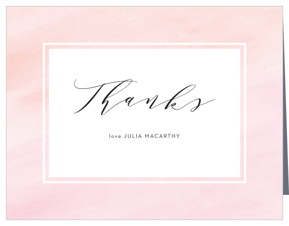 Show your appreciation to those you love with our Mod Wash Bridal Shower Thank You Cards!