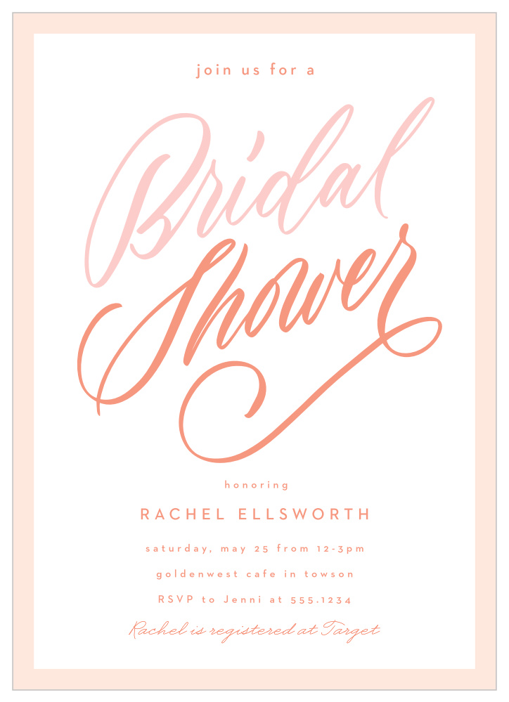 Mod Love Bridal Shower Invitations