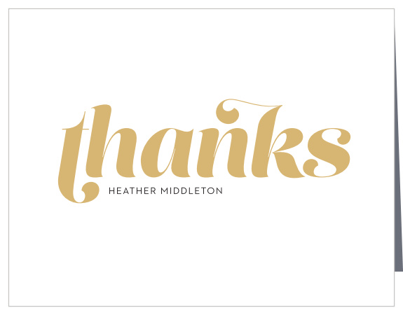 Show your appreciation in style with our Modern Bride Bridal Shower Thank You Cards.