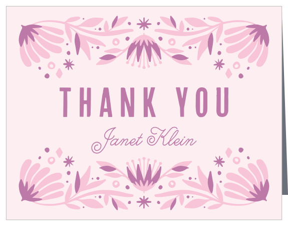 Thank those you love with our Boho Border Bridal Shower Thank You Cards!