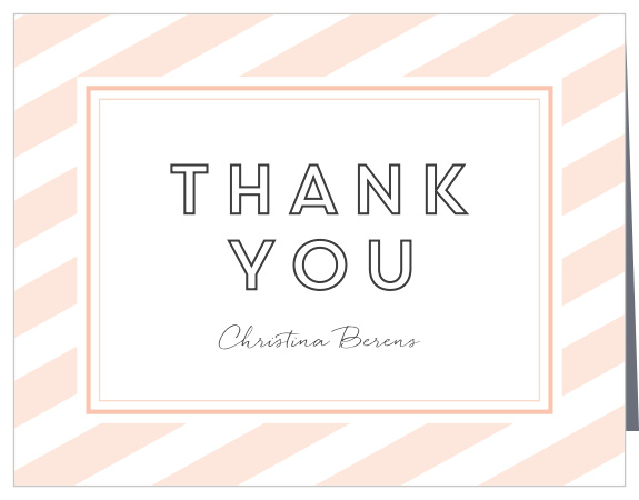 Cute Clock Bridal Shower Thank You Cards. are the perfect way to show your appreciation for the support of your friends and family!