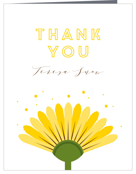 Our Sunflower Shower Bridal Shower Thank You Cards are the perfect way to show your appreciation for the support of your loved ones!