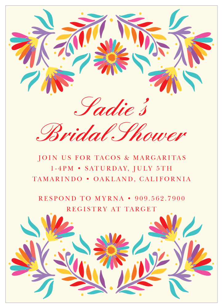 Fiesta Otami Bridal Shower Invitations