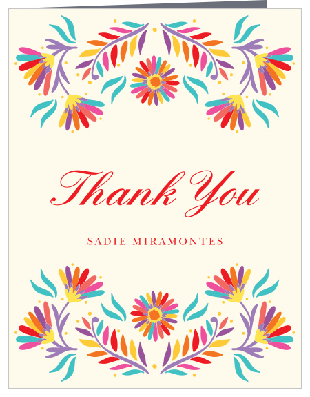 Send a festive token of appreciation with our Fiesta Otami Bridal Shower Thank You Cards.